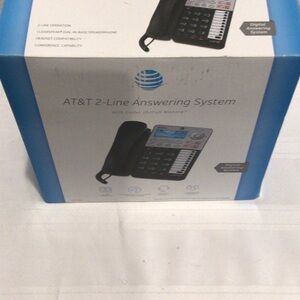 AT&T 2-Line Answering System - Black and White